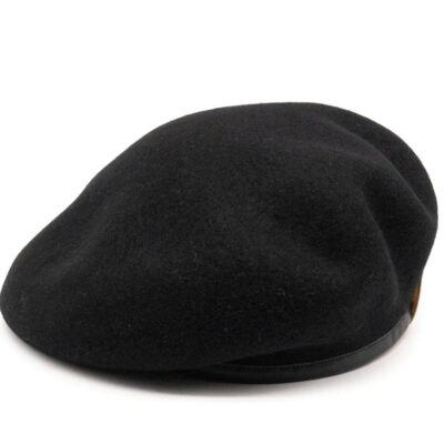 Wholesale H W Dog & Co H W Dog & Co Leather Beret D-00626 (Excluded From Discount Codes) Black