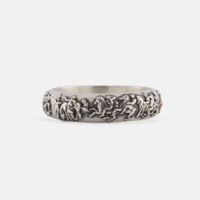 Clearance  Serge DeNimes Serge De Nimes Silver Frieze Ring