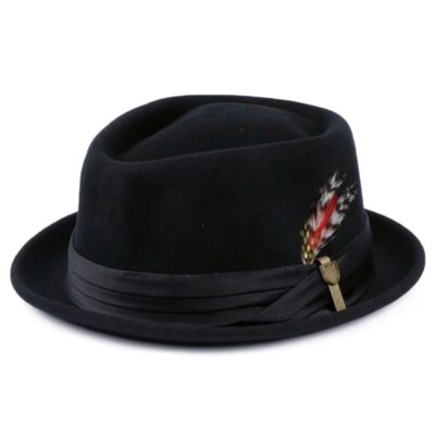 New Brixton Brixton Stout Pork Pie Hat / Band Black