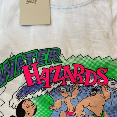 Clearance  Wild DonClearance  Wild Donkey Company Vintage Popeye Water Hazard T-Shirt Off White