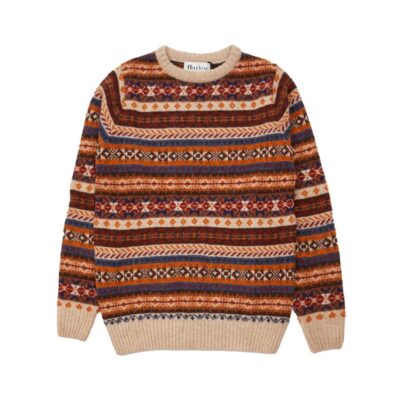 Online Harleys Harley Of Scotland M3574/7 Fairisle Knit – Tusk (Excluded From All Discount Codes) Orange