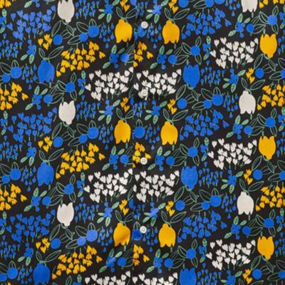 Hot Gitman Vintage Gitman Bros Vintage Tulips Long Sleeve Shirt Blue