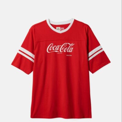 Hot Brixton Brixton X Coca Cola Football T-Shirt Red