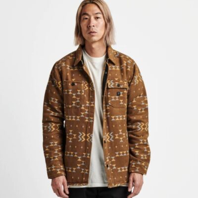 Hot Roark Roark Andes Long Sleeve Flannel Shirt Brown