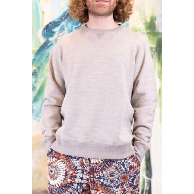 Best Wonderlooper Wonder Looper Fleece Foxed Fiber Heaver Pullover 345Gsm Sweatshirt Grey