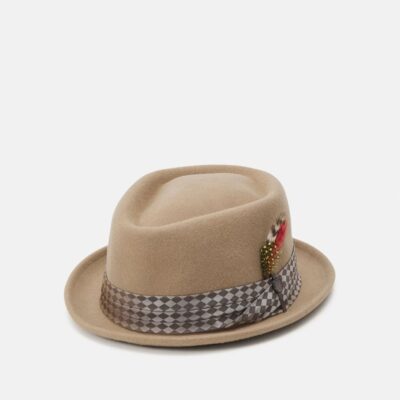 Hot Brixton Brixton Stout Pork Pie (Aw23) – Sand / Chequered Beige