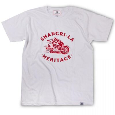 New Shangri-La Shangri-La Heritage Winged Wheel Red T-Shirt White